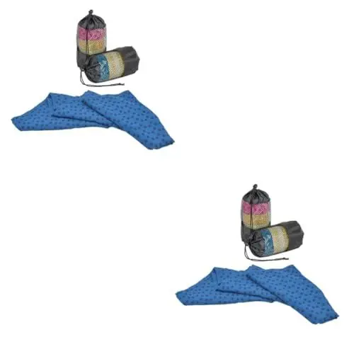 Produktbild: Kisangel 2St verlängerte yogamatte Decke für Yogadecke Yoga-Essen rutschfeste Trainingsmatte Keine Yogamatte Pilates-Decke Schweiß aufnehmen Yoga Matte Handtuch kaufen Fitnessmatte