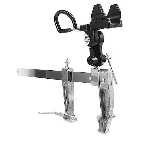 Produktbild: Kisangel 2 Stk Angelhalterung türkranz outdoor kindergitter outdoor Angelrutenständer Angelrutenhalterung Professioneller Angelrutenhalter Fischerei Versorgung Haupt Gestell für Seestangen
