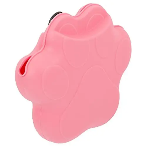 Produktbild: Kisangel 2 STK Snackpaket Für Haustiere Leckerlibeutel Für Welpen Behälter Für Hundefutter Snackbeutel Silikon Für Hunde Leckerlibeutel in Pfotenform Container Kieselgel Tragbar Rosa