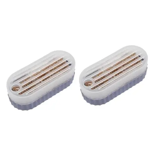 Produktbild: Kisangel 2 Sätze Grasbox Miniaturbausätze Gartenkeimschale Pflanzenschalen Keimung Pflanzbehälter Für Katzengras Pflanzen-Kits Katzengras Pflanzen Gemüse Pp Sämlingsschale Violett Kätzchen