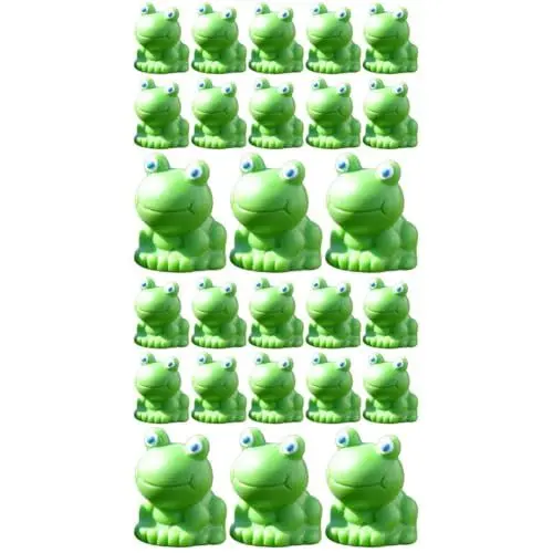 Produktbild: Kisangel 2 Sätze Mini-Frosch-Ornament Miniaturen Frosch-Statue Aquarium Frosch Froschteich Mikrolandschaft Frösche Ornament Bonsai-Ornament Mini-frösche Harz Green 20 Stück * 2