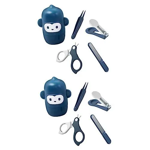 Produktbild: Kisangel 2 Sätze Nagelknipser-Set Baby-sicherheitsset Baby-nagelpflege-Tool Nagelpflege Für Babys Baby Nagelschere Nagel-Kits Muttermilchkännchen Säuglingsprodukte Kleinkind Abs Pediküre