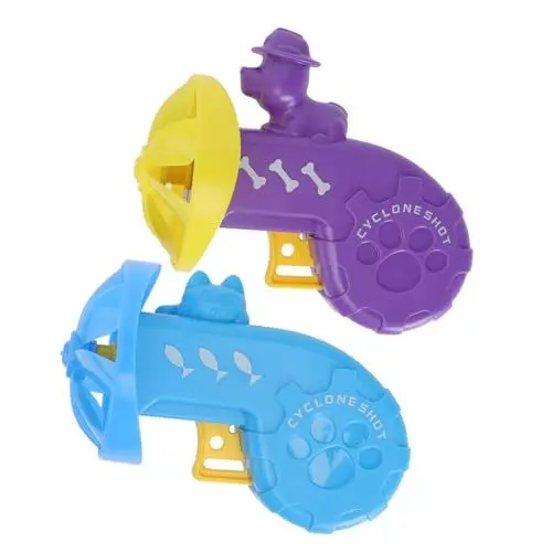 Produktbild: Kisangel 2 Sätze Spielzeug cat Toys Katzen spielsachen ausdauertraining katzenspielzeig für Hundescheibe draussen Kinderkorb Flug UFO der Hund Startprogramm rotieren Frisbeescheibe Plastik