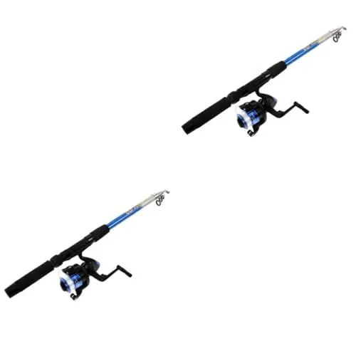 Produktbild: Kisangel 2 Sets Einziehbare Angelrute Angelruten Angelruten Winter Angelrute Angelzubehör Teleskop Angelrute Angelzubehör Wiederverwendbare Angelrute Winter Angelrute