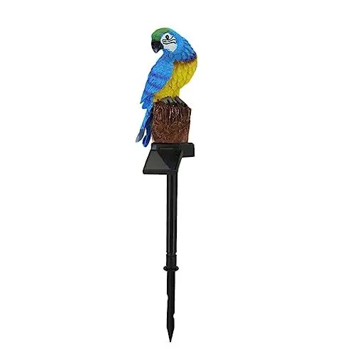 Produktbild: Kisangel 2 Stk Garten Licht Gartenleuchten Im Freien Solarleuchte Für Den Garten Solarlampe Für Den Außenbereich Outdoor-led-schild Vogelfiguren Für Den Garten Harz Tierisches Licht Papagei