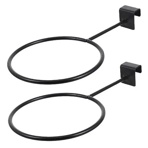 Produktbild: Kisangel 2 Stück Ballregal Aus Eisen Basketball Halterung Korbball Display Halter Ball Display Rack Fußball Aufbewahrungsständer Eisenbälle Aufbewahrungshalterung Basketball