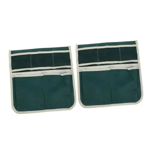 Produktbild: Kisangel 2 Stück Kniehocker Mit Seitentaschen Und Gartenwerkzeug-Aufbewahrungstasche Für Gartenbegeisterte. Garten-kniebank-Sitz, Werkzeugtasche Und Tragetasche Für Die Organisation Von