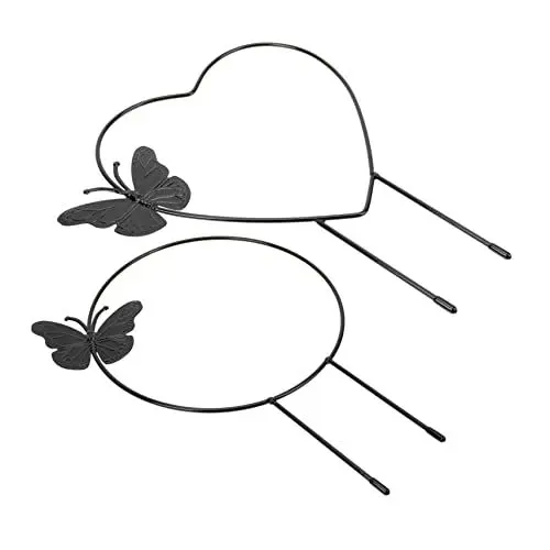 Produktbild: Kisangel 2 Stück Schmetterlings Pflanzenständer Pflanzen Kletterpflanzenständer Kletterpflanzenstütze Topfpflanzenspalier Blumenbefestigungsregal Innenspalier Pflanzenstützpfahl