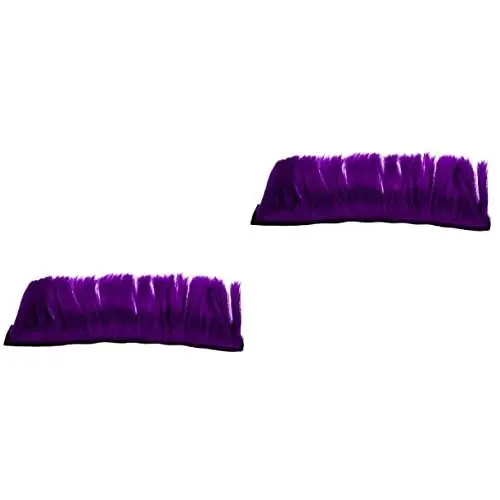 Produktbild: Kisangel 2st Helm Perücke Helm Abdeckung Dekorative Helmperücke Bühnenperücke Skizubehör Für Damen Clown Perücke Cosplay-haarteil Violett Patch Fräulein Kamm Hochtemperaturdraht