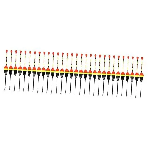 Produktbild: Kisangel 3 Sätze Köderschwimmer Nachtangelschwimmer Angelgerät Werkzeug Karausche Karpfenschwimmer Meeresangelschwimmer Kunststoffboje 10 Stück * 3