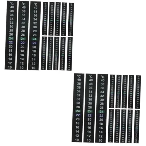 Produktbild: Kisangel 30 Stk Innenthermometer Thermometerstreifen für Aquarium digitales Thermometer Thermometerstab Fieber Aufkleber spezielles Thermometerband Aquarium-Thermometerstreifen Anzahl Suite