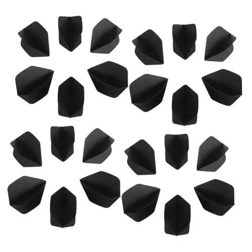 Produktbild: Kisangel 30st -zubehör Dartpfeile -Flights Aus Kunststoff Dartsflüge Darts Liefert Black Plastik