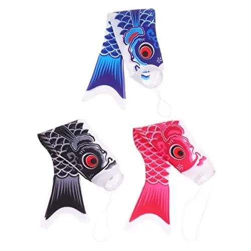 Produktbild: Kisangel 3St Fischbanner Gartendekorationen, Windspiel für den Fisch-Windspinner Geschenke für Kinder kindergeschenke Windsack Windsocken hängende Dekoration für den Garten draussen Drachen