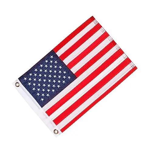 Produktbild: Kisangel 3St Gestickte amerikanische Flagge house decoration the Meeresflagge amerikanischer Flaggenmast fahnenmast Bootsflaggen Amerikanische Flaggen für draußen Banner 210d