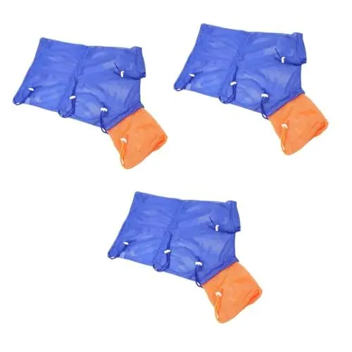 Produktbild: Kisangel 3St Katzentasche waschen Katzenbad Katzen-Rückhaltetasche Welpen Hunde inspektionspaket Untersuchungsbeutel Katze waschtasche Katzenpflegetasche die Katze Netztasche Polyester-Netz