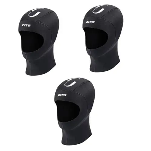 Produktbild: Kisangel 3St Tauchkopfbedeckung Winterschwimmhaube Strandaktivitäten Badekappen Eimerhut Maske Schwimmkappe Neoprenmütze Taucherhaube Schnorchelhaube Schnorchelkappe Sonnenschutz Tauchkappe