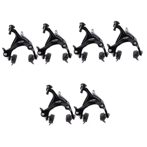 Produktbild: Kisangel 3 Paare Fahrradbremshebel Seitenzugbremse aus Aluminium Heimtrainer Fahrrad Bremsen Seitenzug Bremssattel C-Clip für Fahrradbremse Straßenfahrzeuge Bremssättel BMX