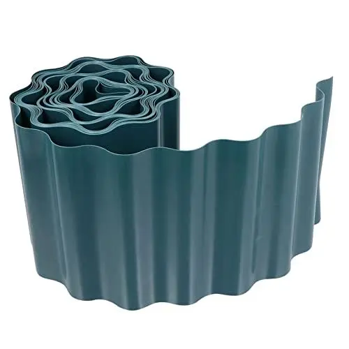 Produktbild: Kisangel 3 Rollen Garten Dekorativer Zaun Gartenzaunplatte Gitterzaun Straße Rollzaun Für Den Garten Rasen Grenzzaun Gartengrenze Kurzer Lattenzaun Dekorative Zaunelemente Green Plastik