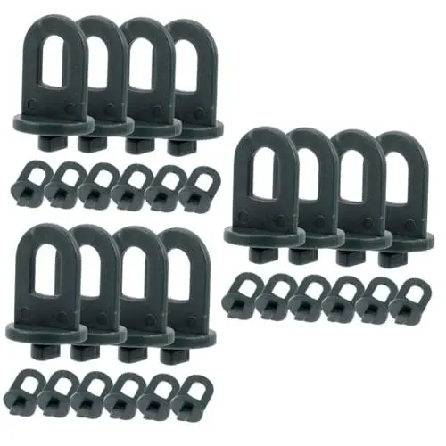 Produktbild: Kisangel 3 Sätze Fester Clip Für Gewächshauspflanzen Gewächshausaufhänger Rankenclip Gewächshaushaken Gewächshausbedarf Stützklammern Gartenbedarf Clips 100 Stück * 3
