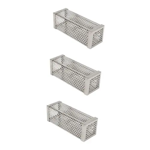 Produktbild: Kisangel 3 Stück 6 Geräuchertes Grillrohr Labyrinth Pelletraucher Stromgeneratoren tragbar Grillzubehör Pelletrohr für Grills röhrenförmig Grillwerkzeug Fleischspieße Dynamo Rauchrohr