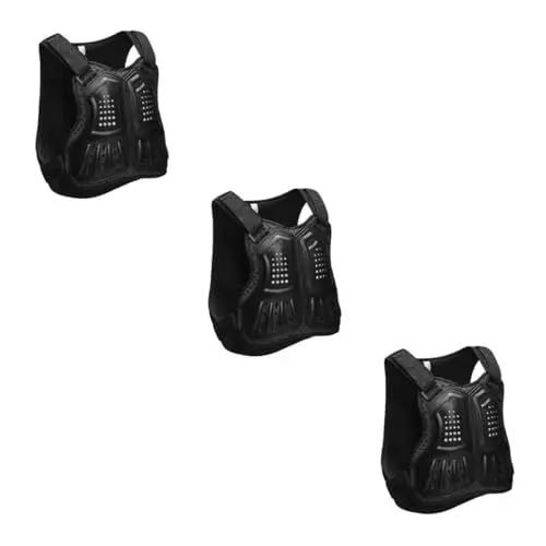 Produktbild: Kisangel 3 Stück Bicicleta Estatica para Ejercicios Jungen-Tanktops Kinder-Tanktops Weste Wirbelsäule Kinderweste Wirbelsäulenschutz Kinderschutzweste Schutzausrüstung Schutzweste