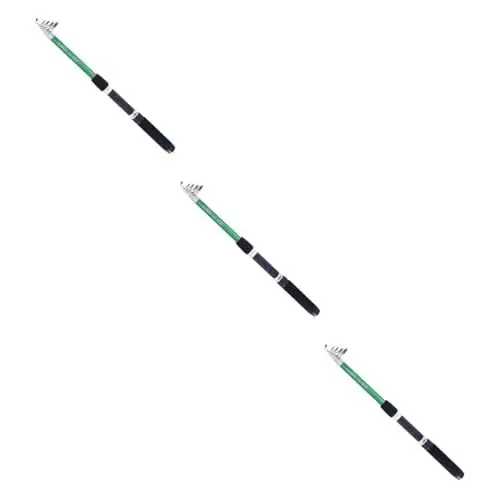 Produktbild: Kisangel 3 Stücke .4m Teleskop Angelrute Fiberglas Stange Kork Griff Für Fliegen Angeln