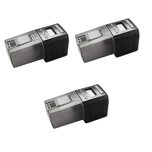 Produktbild: Kisangel 3st Automatischer Futterautomat Futterspender Futterautomat Futterautomat Teichfutter Fisch Tank Log Timing-Feeder Zubehör Für Aquarien Intelligent Fischfutter