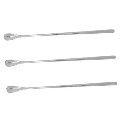 Produktbild: Kisangel Robuster Futterlöffel Aus Edelstahl Für Eidechsen Kleiner Futterlöffel Für Haustiere Zum Füttern 19 cm Kurzer Griff