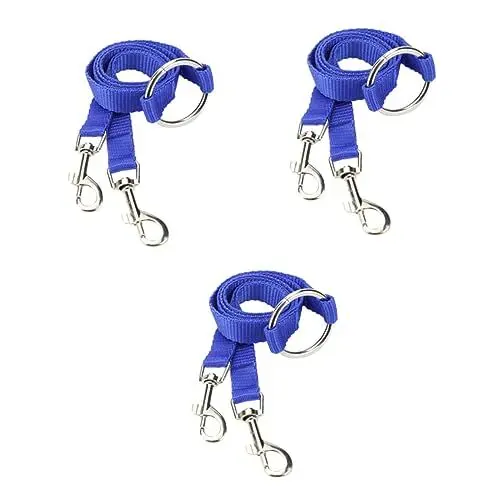 Produktbild: Kisangel 3st Hundeleinen Leine Für Kleine Hunde Doppelte Hundeleine Leinenkupplung Für 2 Hunde Hundeleine Mit Haustiertraining Kleine Hundeleine Koppler Doppelhaken Der Hund