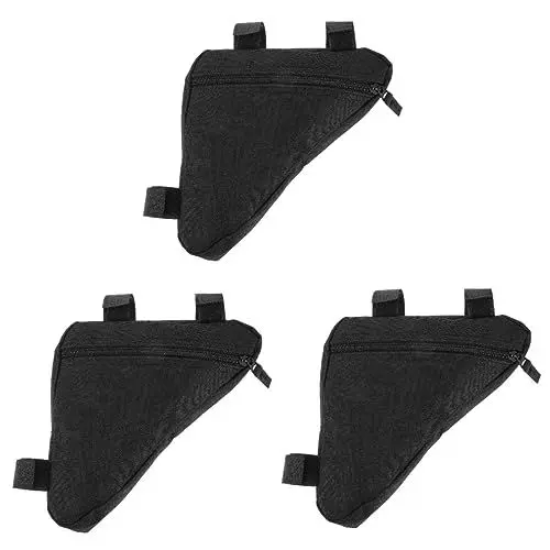 Produktbild: Kisangel 3st Tasche Für Fahrradrahmen Handytasche Fahrrad Fahrradzubehör Fahrradrahmentasche Fahrradpacktasche Fahrrad-Fronttasche Mann Oxford-Stoff Dreieckige Tasche Erwachsener