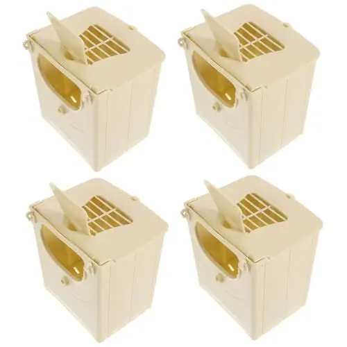 Produktbild: Kisangel Vogelhäuschen Käfig Eier Nest 4er Pack Vogelzuchtkasten Vogelnistkasten Hängendes Design Vogelbruthaus