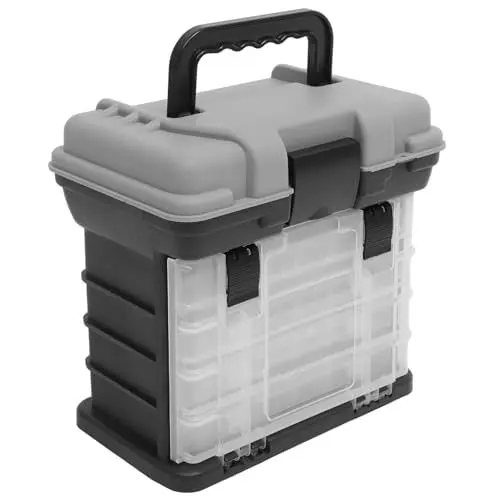 Produktbild: Kisangel Multifunktionale Tackle Box 4 Abschnitte Tragbarer Angelkoffer Und Werkzeugaufbewahrung Für Angler