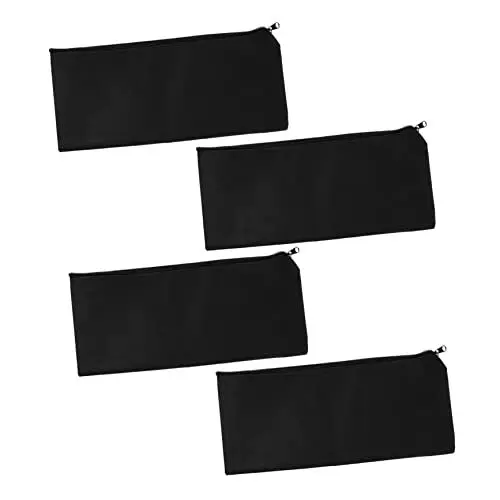 Produktbild: Kisangel 4 Stück Aufbewahrungstasche Grillzange Tasche BBQ Grillzubehör Grillbesteck Behälter BBQ Grill Paket BBQ Werkzeug Aufbewahrung BBQ Tool Tasche Rolltasche Geschirr Segeltuch Reisen