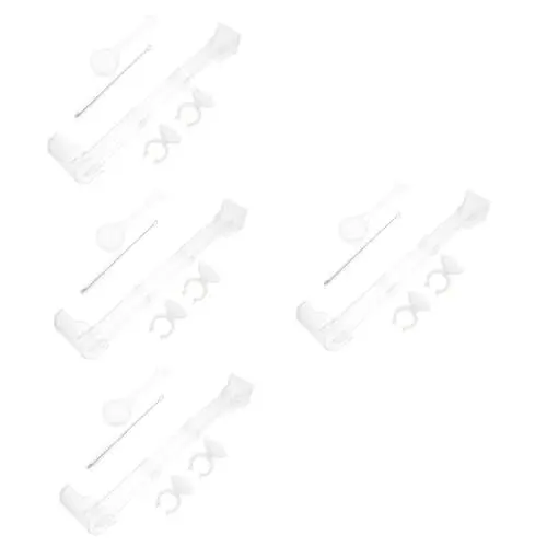 Produktbild: Kisangel 4 Stücke Kunststoff Aquarium Feeder Rohr Sinking Dish Garnelen Feeder für Aquarium und Einfach Zu Bedienen