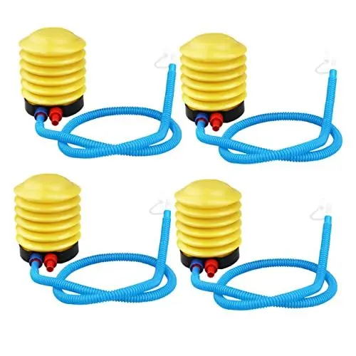 Produktbild: Kisangel 4 Stück Fußpumpe Aufblasbare Fu?pumpe Faltenbalgpumpe Fu?pumpe Für Schlauchboot Faltenbalg-fuß-luftpumpe Matratze Fu?pumpe Standpumpe Austausch Ballon Yoga-Ball Plastik Fitness