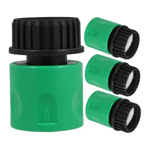 Produktbild: Kisangel 4 Stück Zubehör Für Wasserpistolen Kunststoffverbinder Schlauch Anschließen Versorgung Wasseranschlüsse Verlängerung Gartenschlauch Adapter Schlauchverbindungsstücke Plastik Green