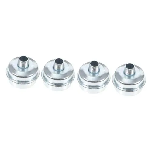 Produktbild: Kisangel 4 Stück - kleiner Rasenmäher 1/2 Zoll mit Rohrgewinde rasenunkrautvernichter Rasenmäher Rasenmäherzubehör Metall
