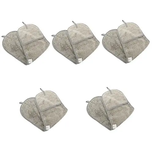 Produktbild: Kisangel 5St Hund Badetuch Hundebadestation saugfähige Badetücher Hund duschtuch pet Supplies schnelltrocknend Handtuch Hund schnell trockenes Handtuch Hundehandtuch Korallenvlies Grey
