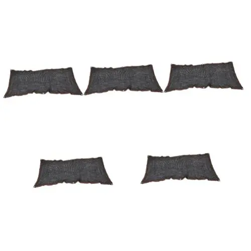 Produktbild: Kisangel 5St Schattengitter Pergola Sonnenschutz Garten Schattennetz gartenbedarf Pflanzengitterabdeckung Pflanzen Sonnenschutz für Pflanzen Terrassenüberdachung Sport Black