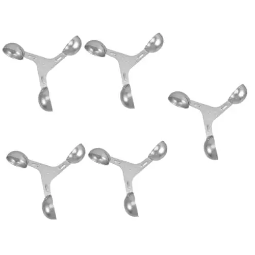 Produktbild: Kisangel 5St sprans luftmengenmesser kalanchoe Windmesser sensor silberne Accessoires Windmesser-Tool professioneller Windmesserbecher Windblatt Werkzeug Durchflussmesser Aluminiumlegierung