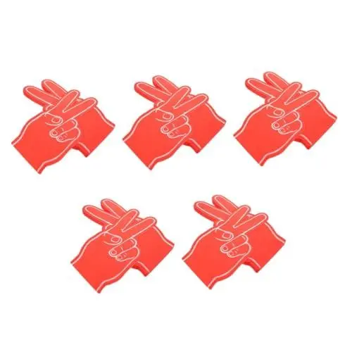 Produktbild: Kisangel 5 Sätze Schaumfinger Für Kinderspielzeug Toys for Schaumstofffinger Fingersportspielzeug Sportfan-Finger Foto-Requisiten Cheerleading-Zeug Eva Rot 6 Stück * 5