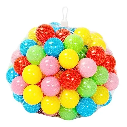 Produktbild: Kisangel 60St Plastikballspielzeug Kinderbecken Babybecken Schwimmbad Billard für Tipi Zelt für Plastikbälle runder Ozeanball