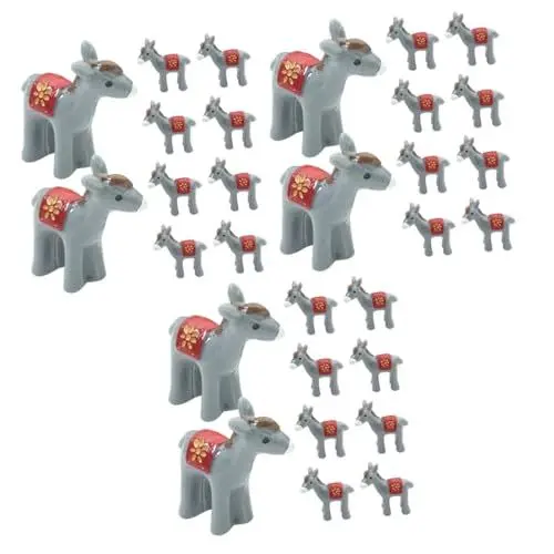 Produktbild: Kisangel 60 Stück Miniatur Esel Statue Mini Tier Ornament Esel Figuren Aus Harz Mini Tierfiguren Mini Esel Garten Miniatur Figur Aus Harz Winzige Tierfiguren Mini Tier Dekoration