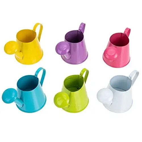 Produktbild: Kisangel 6st Mini-gießkanne Strandspiel Mini Gartengeräte Puppen Mini Gießkanne Sprühdose Sprinkler Wasserkocher Gießeimer Badewanne Gießkanne Gießdose Kind Bewässerungsgerät Eisen Anlage