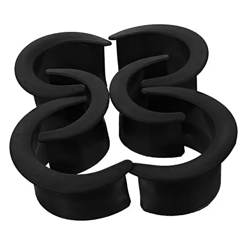 Produktbild: Kisangel Verleihen Sie Ihrem Billardtisch Einen Neuen Look 6 Stück Schwarze Billardtisch-tascheneinlagen Aus Kunststoff Für Die Hausbar
