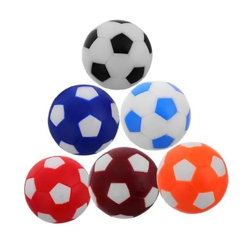 Produktbild: Kisangel 6stücke Tischfußballbälle Ersatz Offizielle Spielbälle Für Tischfußball Junge Mädchen Geschicklichkeit Reisen Outdoor Aktivitäten