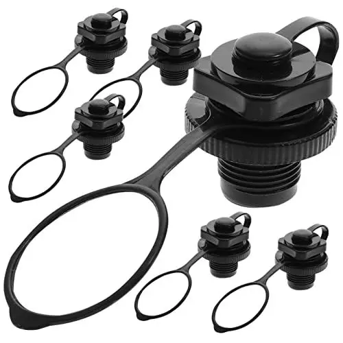 Produktbild: Kisangel Boston-gasdüse Aufblasbares Luftventil Aus Kunststoff Aufblasbarer Ventilersatz Aufblasbarer Ventiladapter Bootsausrüstung Kajak Ersatz-Boston-ventil PVC Schlauchboot Spiral-