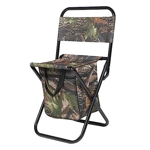 Produktbild: Kisangel Faltbarer Outdoor-Stuhl Leicht Zu Tragen Campingstuhl Klappbar Für Reisen Angeln Picknick Garten Und Freizeitaktivitäten