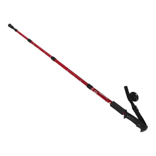 Produktbild: Kisangel Einstellbarer Trekkingstock Aus Aluminium Für Senioren Robuste Verstellbare Wanderstöcke Mit Stoßdämpfung Für Outdoor-aktivitäten Und Balanceunterstützung