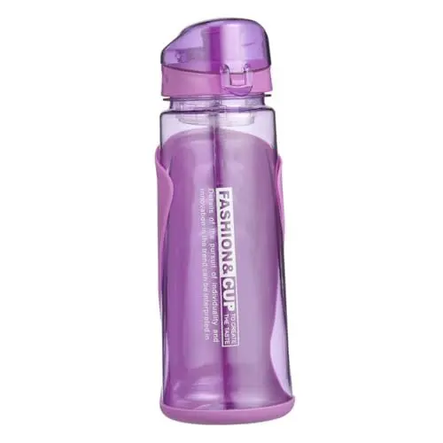 Produktbild: Kisangel Fahrradwasserflasche - Sportflasche Fahrrad Wasserkocher Reitkessel Reisewasserkocher Isolierkanne Fahrradwasserkocher Violett Wiederverwendbar